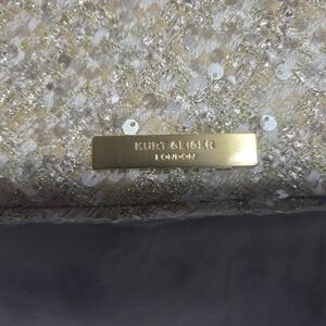 Kurt Geiger Gold Sequin Clutch